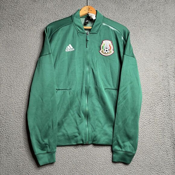 Adidas Mens Mexico Anthem Jacket Green Size Small Soccer Futbol World Cup 2018 - Picture 5 of 11